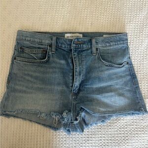 Aritzia Denim Forum Light Blue Romy Slim Shorts